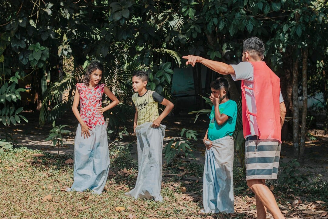 grandparents playing with grandchildren